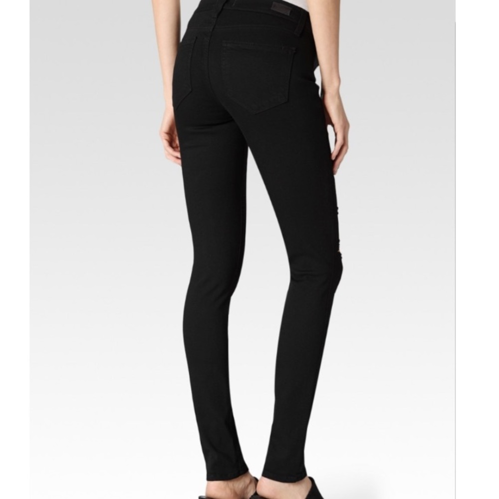 NWOT Paige Verdugo ankle destructed black jeans - Picture 5 of 11